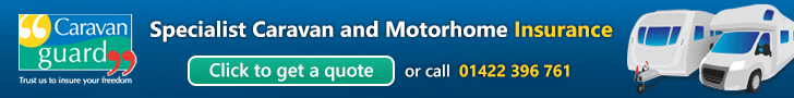 Click this banner for a touring caravan or motorhome insurance quote from Caravan Guard in association with Parbold Motorhomes